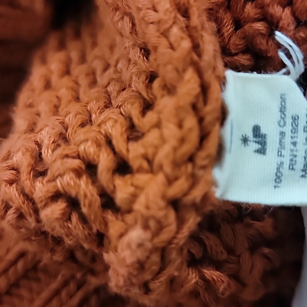 Misha and Puff Adult Net Stitch Sweater in Paprika Medium - Picture 5 of 5